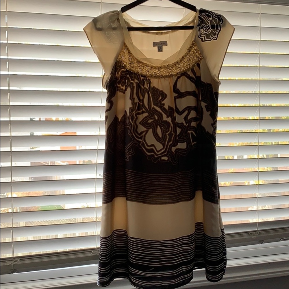 Black and Gold shift dress